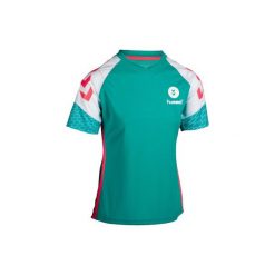 KOSZULKA do piłki ręcznej damska. T-shirty damskie HUMMEL, l, bez wzorów, bez kołnierzyka. W wyprzedaży za 59.99 zł.