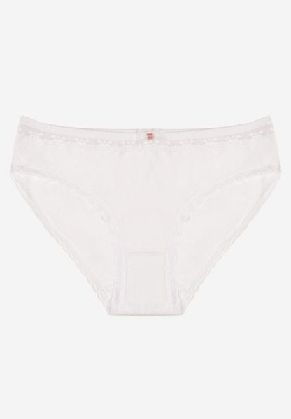 Białe Majtki Figi z Bawełny Ozdobione Kokardą i Koronką Zeterie. Białe figi damskie Renee, l, bez wzorów, z bawełny. Za 7.99 zł.