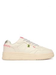 Geox Sneakersy J Lestrella Girl J56NLC 000BC C1M1W D Écru. Buty sportowe dziewczęce Geox, bez wzorów, ze skóry, bez zapięcia. Za 299.99 zł.