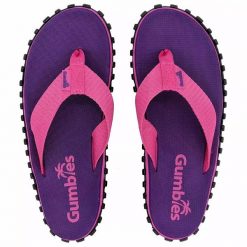 Japonki damskie GUMBIES DUCKBILL FLIP-FLOPS WOMEN. Fioletowe klapki damskie Gumbies, bez wzorów, bez obcasa. Za 109.99 zł.