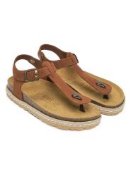 Mandel Skórzane sandały w kolorze jasnobrązowym rozmiar: 37. Brązowe sandały damskie Mandel, bez wzorów, ze skóry, bez obcasa. Za 165.99 zł.