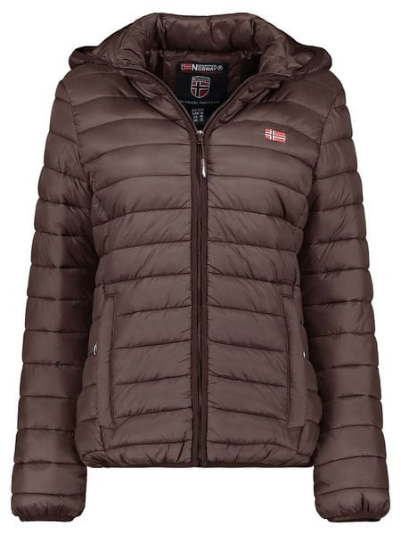 Geographical Norway Kurtka pikowana "Atika" w kolorze brązowym rozmiar: XXL. Brązowe kurtki damskie Geographical Norway, xxl, bez wzorów, bez kaptura. Za 187.52 zł.