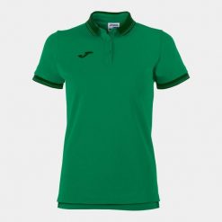 Koszulka polo do tenisa damska Joma Bali II. Zielone bluzki damskie Joma, xl, bez wzorów, sportowe, bez kołnierzyka, bez ramiączek. Za 163.20 zł.