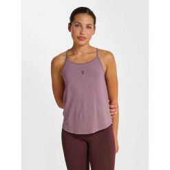 Damski tank top Hummel Yoga Soft. Fioletowe topy damskie HUMMEL, bez wzorów, bez kołnierzyka. Za 153.50 zł.