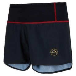 Spodenki do biegania męskie La Sportiva Tempo Short. Żółte szorty męskie La Sportiva, bez kołnierzyka. Za 329.99 zł.