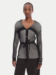 Liu Jo Sport Kardigan TA6116 MS55N Czarny Regular Fit. Czarne kardigany damskie Liu Jo Sport, m, bez wzorów, z syntetyku. Za 709.99 zł.