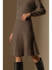 Perfect Cashmere Kaszmirowa spódnica "Shaw" w kolorze brązowym rozmiar: L. Brązowe spódniczki damskie Perfect Cashmere, l, bez wzorów, z kaszmiru, z podwyższonym stanem, midi. Za 241.56 zł.