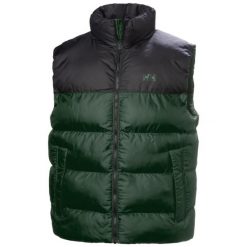 Kurtka puchowa bez rękawów Helly Hansen Active. Zielone kurtki męskie Helly Hansen, bez wzorów, z puchu, bez kaptura. Za 649.00 zł.
