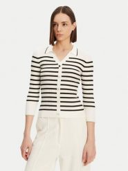 Morgan Kardigan 251-MAEL Biały Slim Fit. Białe kardigany damskie Morgan, m, bez wzorów, z wiskozy. Za 129.99 zł.