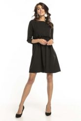 Czarna Krótka Sukienka z Marszczonym Dołem. Czarne sukienki damskie SALE, xl, bez wzorów, z elastanu, wizytowe, bez kołnierzyka, bez ramiączek, mini. Za 159.90 zł.