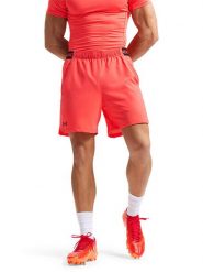 Under Armour Szorty sportowe w kolorze pomarańczowym rozmiar: XS. Pomarańczowe szorty męskie Under Armour, bez wzorów, z materiału, sportowe. Za 88.45 zł.