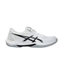 Buty sportowe Asics Gel Rocket 12 Białe/Czarne. Białe buty sportowe na co dzień męskie Asics, z materiału, bez zapięcia. Za 397.40 zł.