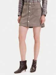 ONLY Spódnica z imitacji skóry Amazing 15351289 Beżowy Slim Fit. Brązowe spódniczki damskie Only, xs, bez wzorów, ze skóry. Za 129.99 zł.