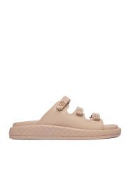 Badura Klapki EO-ALICE-LT0226-26-305 Beżowy. Brązowe klapki damskie Badura, bez wzorów, ze skóry, bez obcasa. Za 359.99 zł.