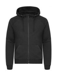 Clique Miami PRO Hoody Full Zip – Bluza z kapturem z bawełny z recyklingu. Czarne bluzy z kapturem męskie CLIQUE, xl, z bawełny. Za 216.90 zł.
