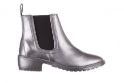 Kalosze Emu Ellin Rainboot Silver 119125, Srebrny, Guma - 38. Szare kalosze damskie EMU, bez wzorów, z gumy. W wyprzedaży za 89.10 zł.