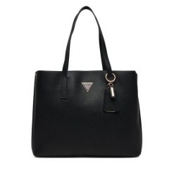 Torebka Guess. Czarne torebki klasyczne damskie Guess, z aplikacjami, bez dodatków. Za 479.99 zł.