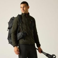 Męska bluza polarowa Scaris z zamkiem błyskawicznym i marlowym wykończeniem. Zielone bluzy bez kaptura męskie Regatta, m, z polaru. W wyprzedaży za 229.99 zł.