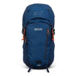Plecak turystyczny 35L Highton V2. Niebieskie plecaki damskie Regatta, bez wzorów, sportowe. W wyprzedaży za 279.99 zł.