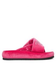 Juicy Couture Japonki WSS21533-01 Różowy. Czerwone klapki damskie Juicy Couture, bez wzorów, z materiału, bez obcasa. Za 159.99 zł.