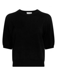 MOSS COPENHAGEN Koszulka "Sefika Rachelle" w kolorze czarnym rozmiar: M/L. Czarne bluzki damskie MOSS COPENHAGEN, l, bez wzorów, bez kołnierzyka, bez ramiączek. Za 98.95 zł.