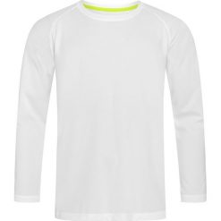 Longsleeve Sportowy, Koszulka, T-shirt z Długim Rękawem, Biały, ACTIVE-DRY Poliester. Białe t-shirty męskie Stedman, m, bez wzorów, z materiału, bez kołnierzyka. Za 64.00 zł.