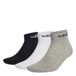 Niskie skarpety adidas Think Linear. Szare skarpetki damskie Adidas, bez wzorów, z materiału. Za 34.95 zł.