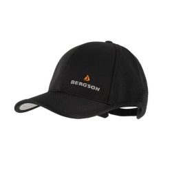 Czapka baseball CAP 3. Czarne czapki męskie Bergson, bez wzorów, z materiału, eleganckie. Za 59.00 zł.