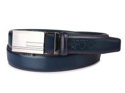 Pasek skórzany BELTIMORE r.115-130 cm A25 granatowy. Niebieskie paski męskie bez wzorów. Za 65.99 zł.
