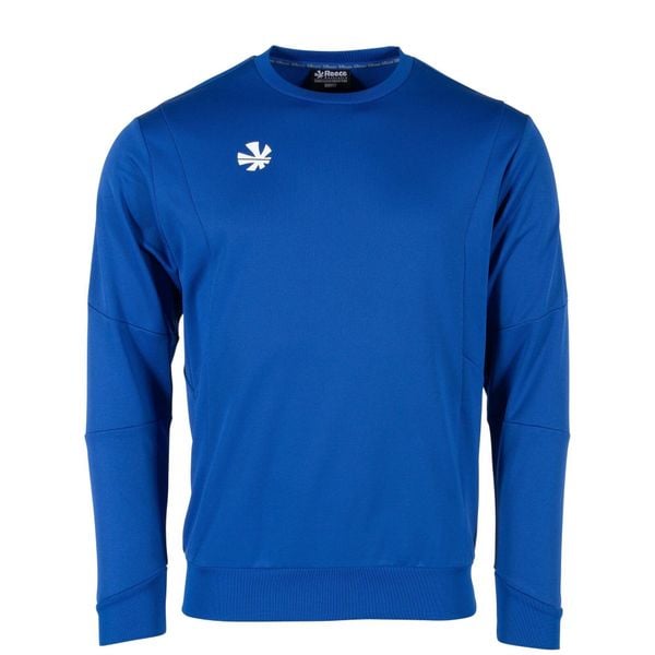 Bluza z okrągłym dekoltem Reece Australia Cleve TTS. Niebieskie bluzy sportowe damskie REECE, s, bez wzorów, prążkowane, bez ramiączek, bez kaptura. Za 240.50 zł.