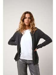 AUTHENTIC CASHMERE Kaszmirowy kardigan "Caron" w kolorze antracytowym rozmiar: M. Czarne kardigany damskie AUTHENTIC CASHMERE, m, bez wzorów, z kaszmiru. Za 335.02 zł.