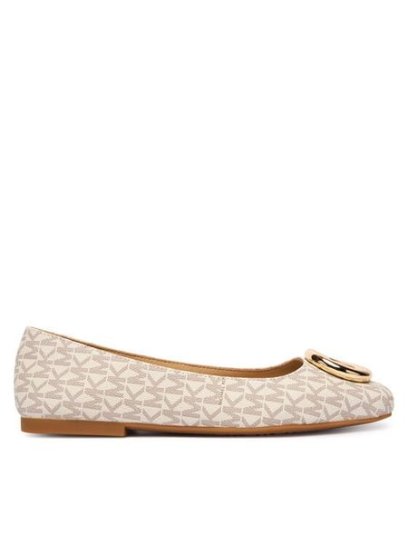 MICHAEL Michael Kors Baleriny Milan Flex Ballet 40F5MLFP1B Écru. Baleriny damskie MICHAEL Michael Kors, bez wzorów, ze skóry, bez obcasa. Za 629.99 zł.
