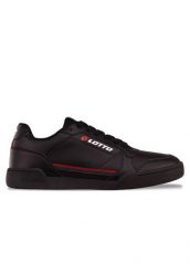Buty sportowe unisex do chodzenia Lotto NANDU. Czarne buty sportowe na co dzień męskie Lotto, z materiału, bez zapięcia, trekkingowe. Za 108.00 zł.