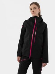 4F Kurtka skiturowa 4FPRO membrana DERMIZAX® 20 000 damska XL. Czarne kurtki damskie 4f, m, bez wzorów, z hardshellu, bez kaptura, narciarskie, Dermizax. W wyprzedaży za 119.99 zł.