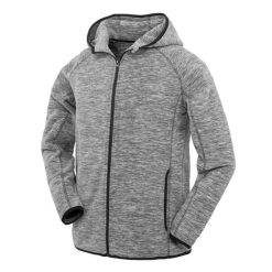 Męska Bluza Fitness Z Mikropolaru Z Zamkiem Błyskawicznym. Czarne bluzy bez kaptura męskie SPIRO, na zimę, bez wzorów, bez kołnierzyka, bez ramiączek. Za 137.99 zł.