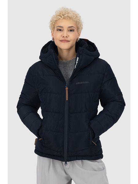 Alife and kickin Kurtka zimowa "JuanaAK" w kolorze granatowym rozmiar: M. Niebieskie kurtki damskie Alife and Kickin, na zimę, m, bez wzorów, z puchu, bez kaptura. Za 389.08 zł.