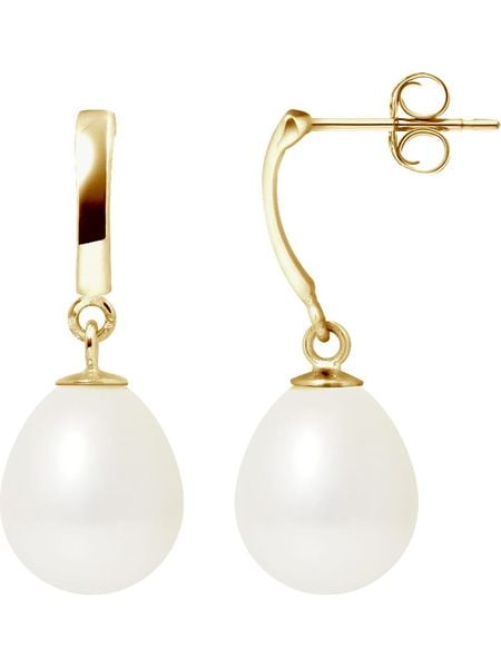 Pearline Złote kolczyki-wkrętki z perłami rozmiar: onesize. Białe kolczyki damskie Pearline, z perłą, złote. Za 719.66 zł.