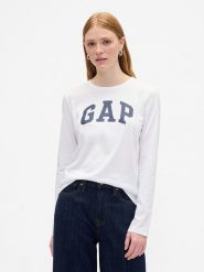 GAP Koszulka w kolorze białym rozmiar: XXL. Białe t-shirty damskie GAP, xxl, bez wzorów, z bawełny, bez kołnierzyka. Za 73.93 zł.