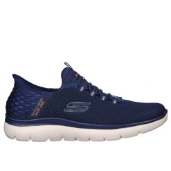 Buty do chodzenia męskie Skechers Summits High Range. Niebieskie buty fitness męskie Skechers, na fitness i siłownię. Za 329.99 zł.