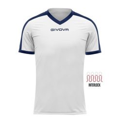 Koszulka piłkarska dla dorosłych Givova Revolution Interlock. Białe t-shirty sportowe męskie Givova, s, bez ramiączek, do piłki nożnej. Za 64.35 zł.