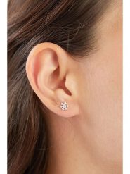 Lodie Silver Srebrne kolczyki-wkrętki z cyrkoniami rozmiar: onesize. Szare kolczyki damskie Lodie Silver, z cyrkonią, srebrne. Za 43.95 zł.