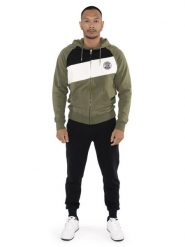 Bluza z bawełna z kaptur na co dzień na siłownię. Czarne bluzy z kapturem męskie LEONE 1947 APPAREL, s, z bawełny. Za 522.04 zł.