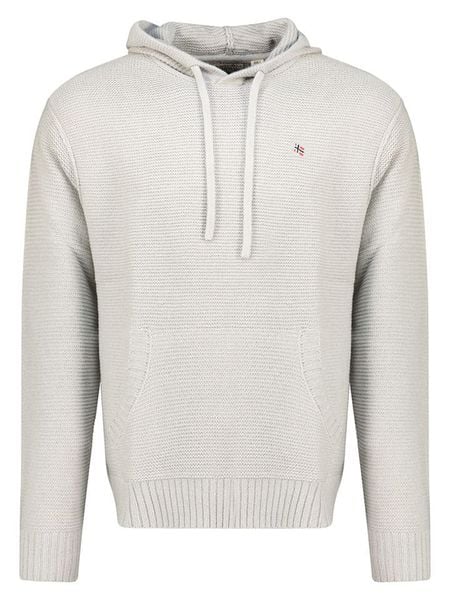 Geographical Norway Bluza "Faglio" w kolorze jasnoszarym rozmiar: XXL. Szare bluzy z kapturem męskie Geographical Norway, xxl, ze splotem. Za 99.80 zł.