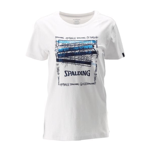 Koszulka damska Spalding Logo. Białe t-shirty damskie Spalding, bez wzorów, bez ramiączek. Za 200.50 zł.