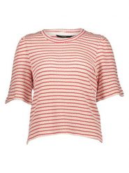 Vero Moda Bluzka w kolorze beżowym rozmiar: S. Brązowe bluzki damskie Vero Moda, s, bez wzorów, prążkowane, bez kołnierzyka, bez ramiączek. Za 81.95 zł.