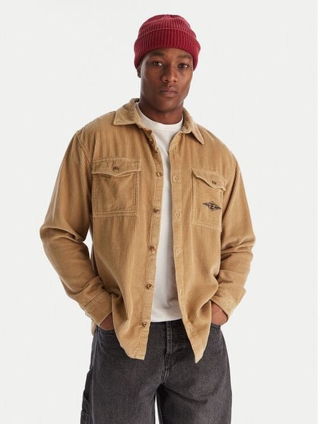 Billabong Koszula Bong Days EBYWT03015 Khaki Regular Fit. Brązowe koszule męskie Billabong, m, bez wzorów, z bawełny, bez kołnierzyka, bez ramiączek. Za 219.99 zł.