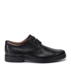 Półbuty Clarks. Czarne buty wizytowe męskie Clarks, bez zapięcia. Za 409.99 zł.