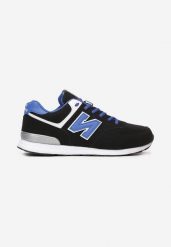 Czarne Buty Sportowe do Kostki z Ozdobną Wstawką i Modnymi Naszywkami Reygan. Czarne buty sportowe na co dzień męskie Born2be, bez zapięcia. Za 129.99 zł.
