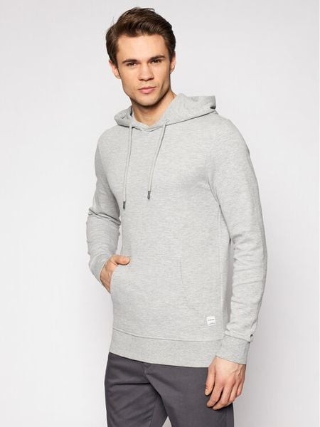 Jack & Jones Bluza Basic 12182537 Szary Regular Fit. Szare bluzy bez kaptura męskie Jack & Jones, m, z bawełny. Za 149.99 zł.