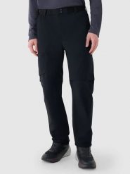 4F Spodnie trekkingowe Zipp-Off w kolorze czarnym rozmiar: XL. Czarne spodnie sportowe męskie 4f, z materiału. Za 178.37 zł.